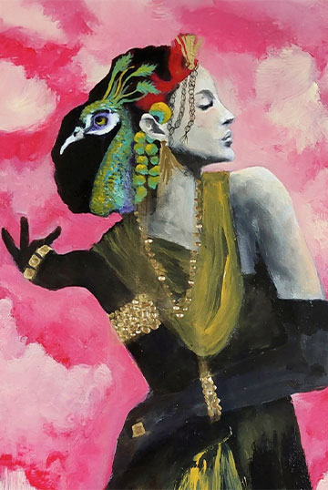 Demoiselle Casati - Œuvre de Marianne Mazel