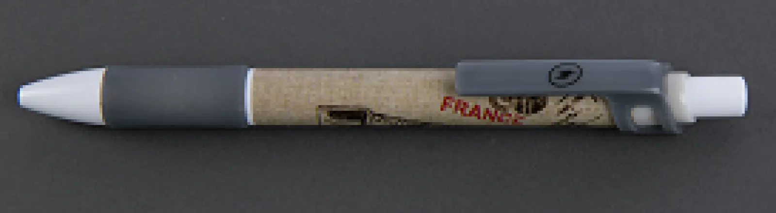 Vue 1 – Stylo vintage gris