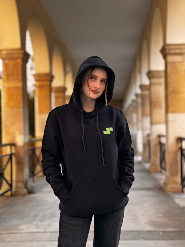 Vue 3 – Hoodie La Poste Tetris 