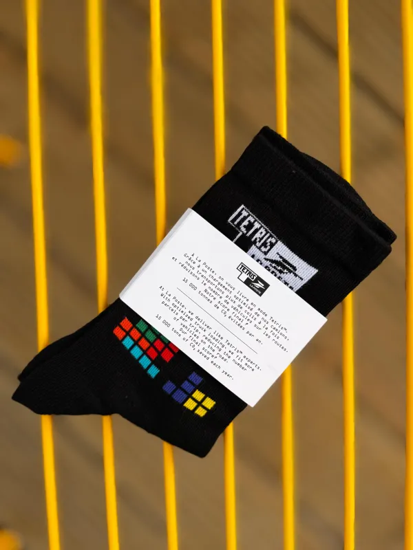 Vue 4 – Chaussettes La Poste Tetris