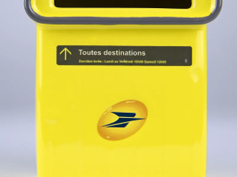 Vue 1 – Tirelire boîte aux lettres